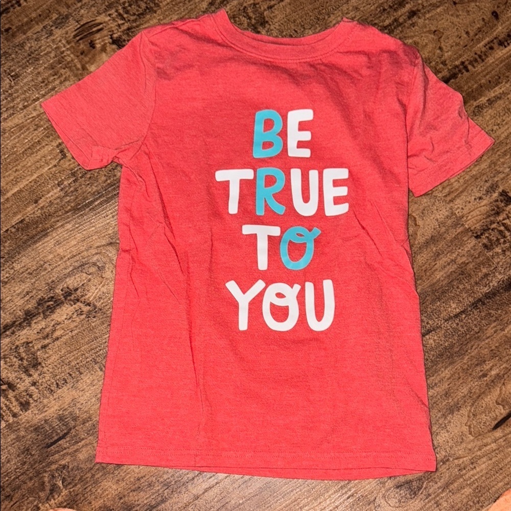 Kids Red Graphic T-Shirt